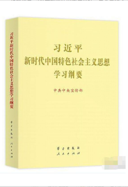 習近平新時代中國特色社會主義思想學習綱要大字
